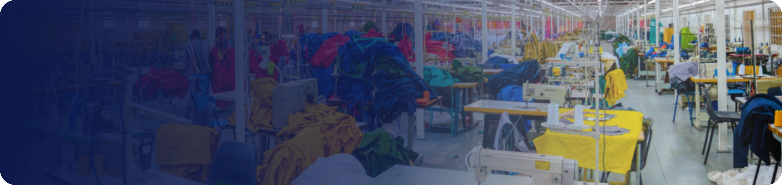 Garment manufacturing facility illustrating operational scale