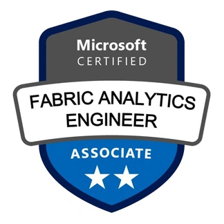 Microsoft Certified Fabric Analytics Engineer Associate badge